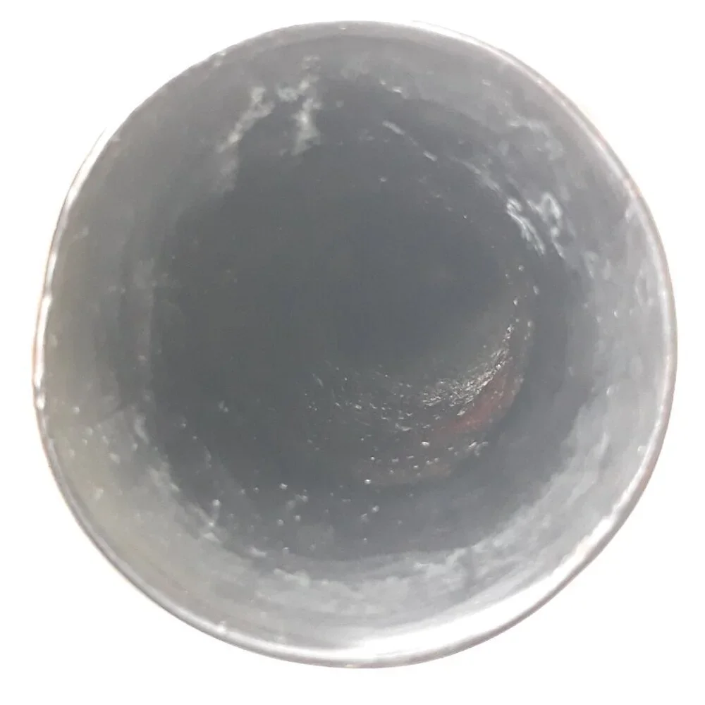 Asian Black Lacquer Mother of Pearl Inlay Bud Vase